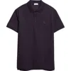 Burberry Embroidered Logo Polo Shirt In Blue