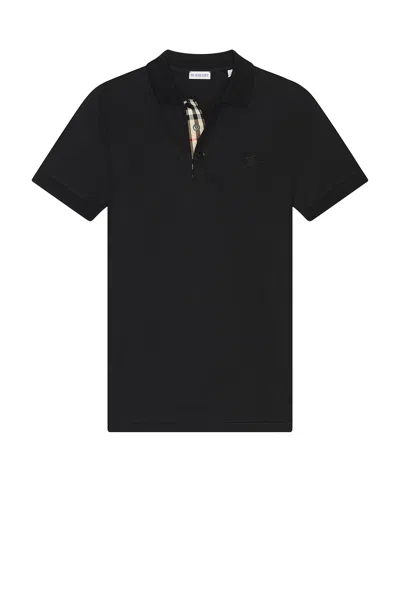 Burberry Eddie Ekd Polo In Black