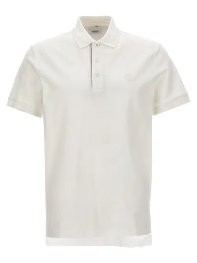 Burberry Eddie' Polo Shirt In White