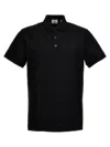 Burberry Logo Embroidered Straight Hem Cotton Polo Shirt