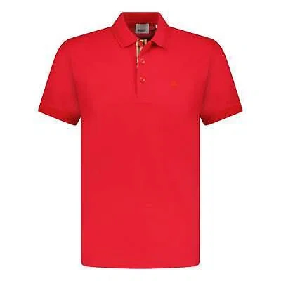 Pre-owned Burberry 'eddie' Polo-shirt Red