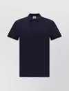 BURBERRY EDDIE RIBBED COLLAR POLO SHIRT WITH FRONT BUTTONS