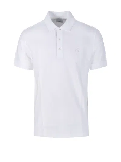 Burberry Eddie Tb Replen Polo In White
