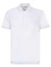 Burberry Chalk Pique Ekd Polo Shirt In White