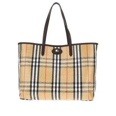 Burberry Edium 'highlands' Tote Bag In Brown