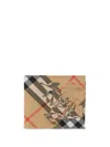 Burberry Ekd Check Bifold Wallet In Neutrals