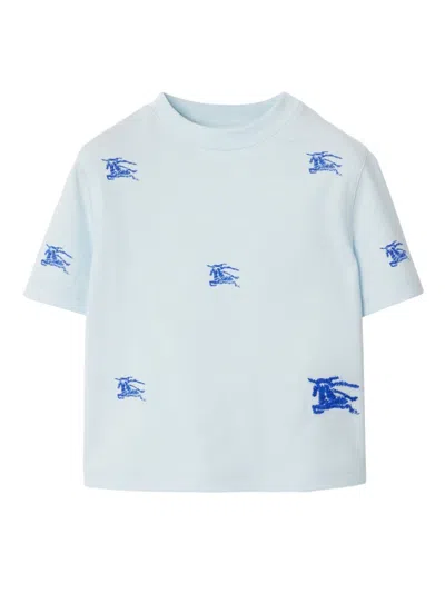 Burberry Edk Cotton T-shirt In Blue
