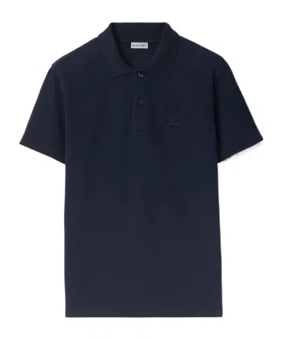 BURBERRY BURBERRY LOGO EMBROIDERED SHORT SLEEVED POLO SHIRT