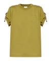 Burberry Edk Embroidered Crewneck T-shirt In Green