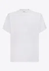 Burberry Gothic Logo Cotton T-shirt In White