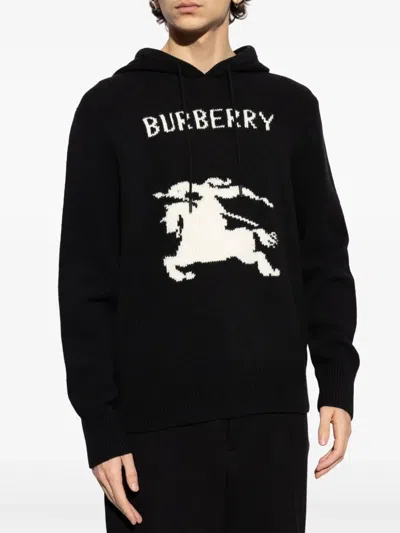 Burberry Edk Hoodie In Black