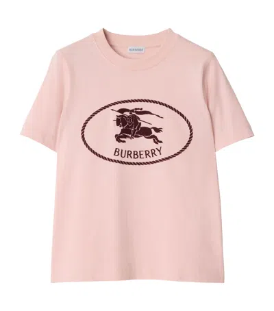 Burberry Edk Stamp T-shirt In Pink