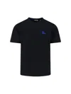 Burberry Black Cotton Clothing T-shirts And Polos In Black