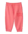 Burberry Ekd-appliqué Cotton Track Pants In Pink