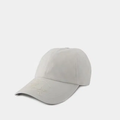 Burberry Ekd Applique Cap -  - Synthetic - White In Neutral
