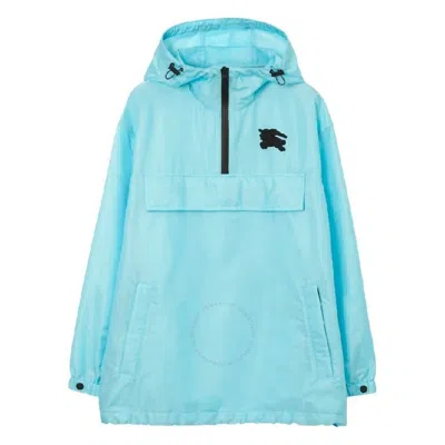 Burberry Ekd Applique Nylon Jacket In Blue