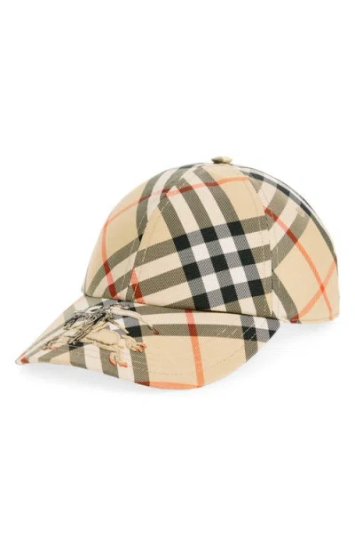 BURBERRY BURBERRY EKD ARCHIVE CHECK BASEBALL CAP