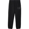 Burberry Ekd Badge Cotton Jogging Pants In Black