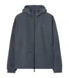 Burberry Ekd Badge Hooded Jacket In Gray
