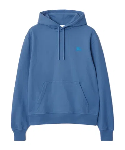 Burberry Ekd Badge Hoodie In Blue