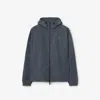 Burberry Ekd Badge Nylon Jacket In Magnet
