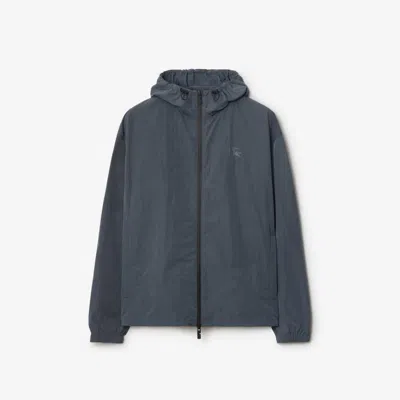 Burberry Ekd Badge Nylon Jacket In Magnet