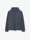 Burberry Ekd Badge Nylon Jacket In Magnet