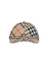Burberry Embroidered Canvas Baseball Cap In Sand Ip Check