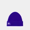 Burberry Ekd Beanie -  - Cashmere - Blue In Blue