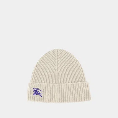 Burberry Ekd Beanie Hat In Neutral