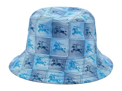 Burberry Ekd Bucket Hat (little Kid/big Kid) Traditional Hats Cornflower: 4 Years In Blue