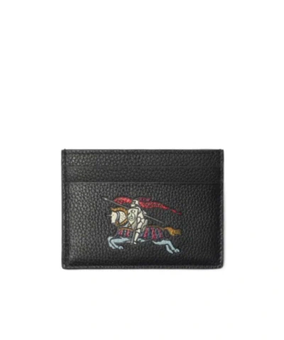 Burberry Ekd Card Case In Black