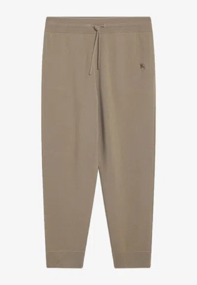 Burberry Ekd Cashmere-blend Pants In Multi