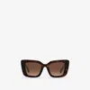 Burberry Equestrian Knight Design Sunglasses In Brown