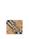 Burberry Ekd Check Bifold Wallet In Neutrals