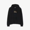Burberry Hoodie With Front Pocket And Ribbed Cuffs In Black