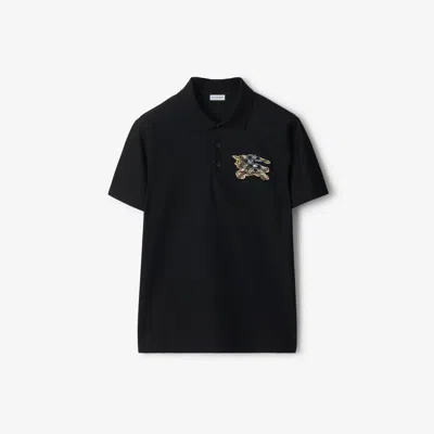 BURBERRY BURBERRY EKD CHECK COTTON POLO SHIRT