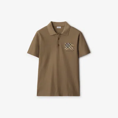 BURBERRY BURBERRY EKD CHECK COTTON POLO SHIRT