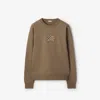 Burberry Sweatshirt Mit Equestrian Knight-check In Green