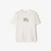 Burberry Graphic Print Short Sleeve Crew Neck T-shirt In White