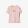 Burberry Ekd Check Cotton T-shirt In Pattern