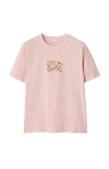 Burberry Ekd Check Cotton T-shirt In Pattern