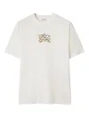 Burberry Seth Ekd Cotton Jersey T-shirt In White