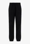 Burberry Ekd Check Patch Track Pants In Black