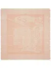 Burberry Ekd Check-pattern Scarf In Pink