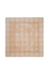 Burberry Ekd Check Wool Blend Scarf In Clay
