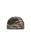 Burberry Men's Ekd Check Baseball Cap In Brown