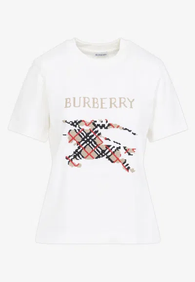 BURBERRY EKD CHECKED T-SHIRT