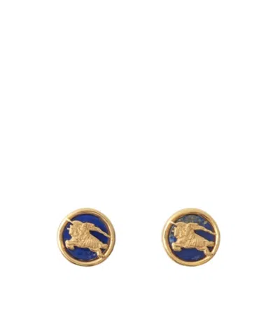 Burberry Knight Coin Earrings In Blue