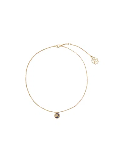 Burberry Knight Coin Necklace In Gold